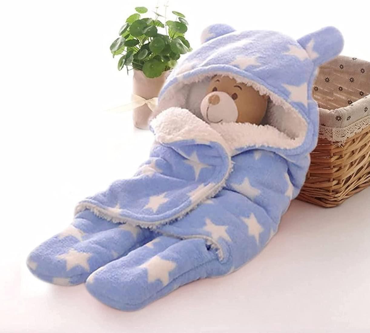 Wearable Blanket and Star Wrapper Durable Cotton for Baby Boys and Baby Girls