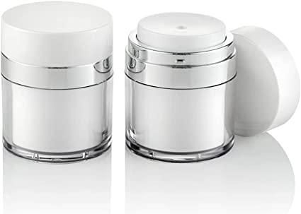 Lotion Face Cream Dispenser, Airless Travel Lotion Jar with Lid for Thick Moisturizer Skincare Cream